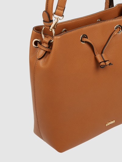 L.Credi Hobo Bag in Leder-Optik Cognac 6