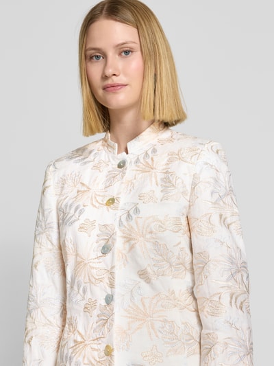 WHITE LABEL Lange blazer met opstaande kraag Offwhite - 3