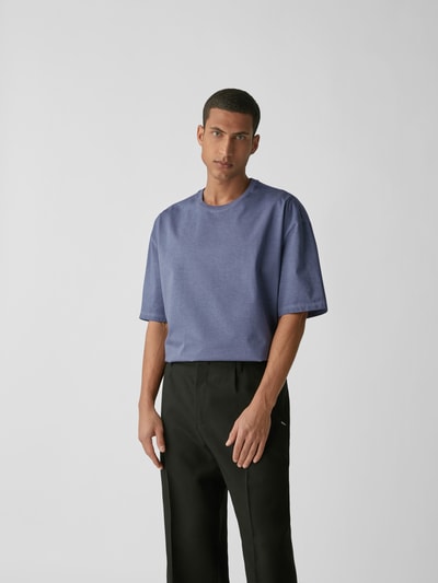 Maison Margiela Oversized T-Shirt Blau 4