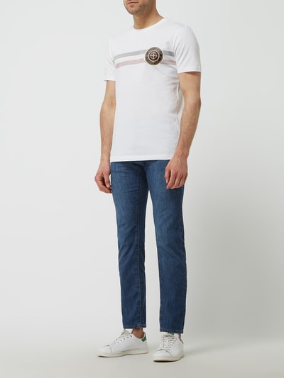 Pierre Cardin Modern fit jeans met stretch, model 'Lyon' Oceaanblauw - 1