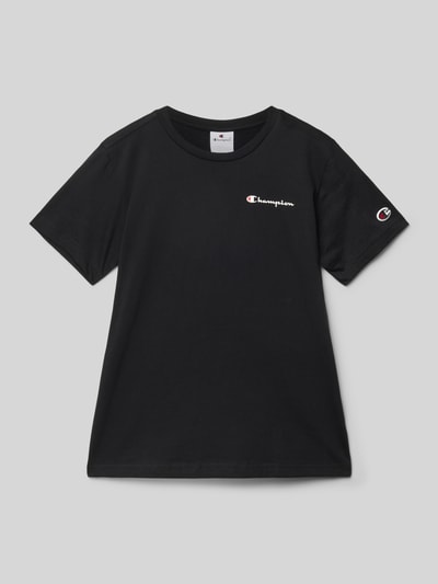 CHAMPION T-shirt met labelprint Zwart - 1
