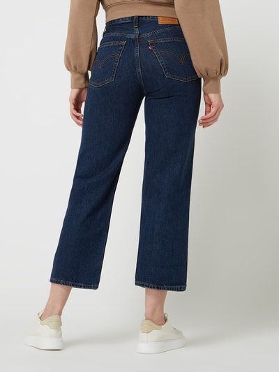 Levi's® Straight fit high rise jeans van een mix van katoen en lyocell, model 'Ribcage' Jeansblauw - 5