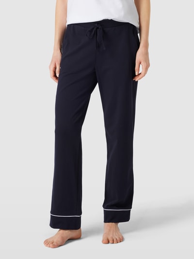 Esprit Spodnie od piżamy z mieszanki bawełny Granatowy 4