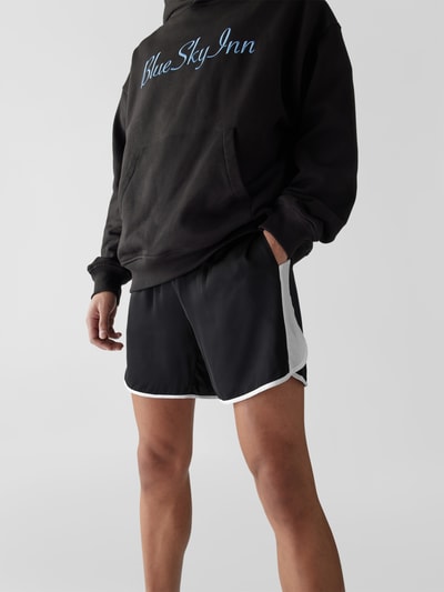 Blue Sky Inn Shorts mit Kontraststreifen Black 3