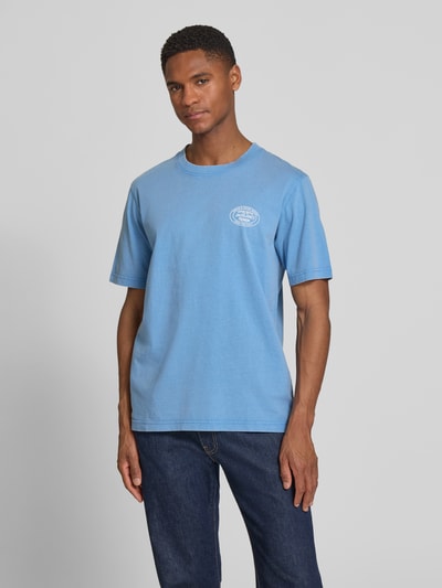 JACK & JONES Premium T-shirt met labelprint model 'FELIX' Lichtblauw - 4