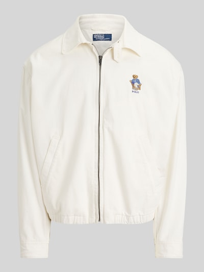 Polo Ralph Lauren relaxed fit blouson met polo bear stitching model 'TEDDY BP' Wit - 2