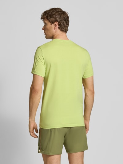 BOSS T-Shirt mit Label-Print Hellgruen 5
