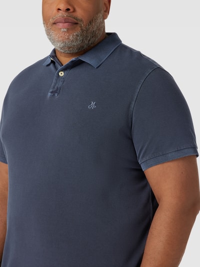 MARC O’POLO PLUS PLUS SIZE Poloshirt mit Label-Stitching Marine 3