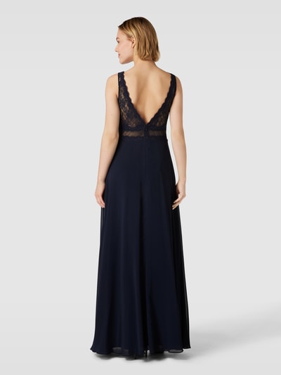 Jake*s Cocktail Abendkleid mit Paillettenbesatz Marine Melange 5