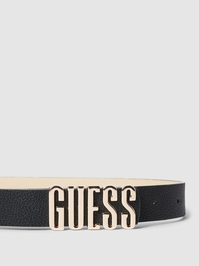 Guess Riem met labeldetail, model 'MERIDIAN' Zwart - 2