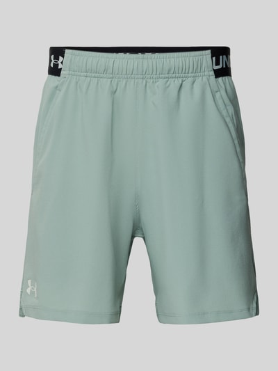 Under Armour Korte regular fit broek met elastische band met label, model 'Vanish' Mintgroen - 2