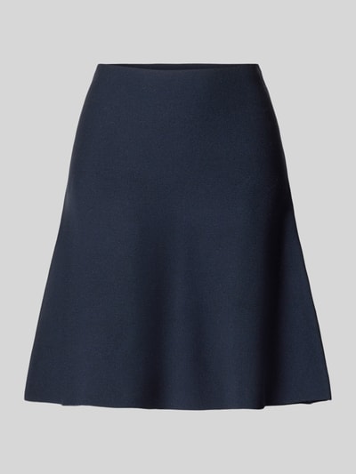 Produktfoto, Strickrock aus Viskose-Mix mit elastischem Bund von Christian Berg Woman Selection, ciemnogranatowy, A-linia, minispódnica, Szerokość w rozmiarze 36: 33 cm, długość całkowita 51 cm, tekstura gładka