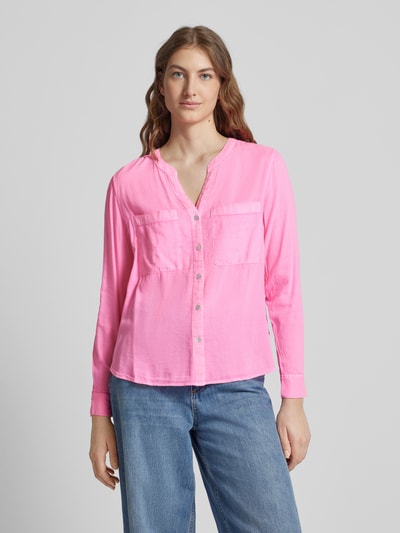 Christian Berg Woman Overhemdblouse met borstzakken Neon roze - 4