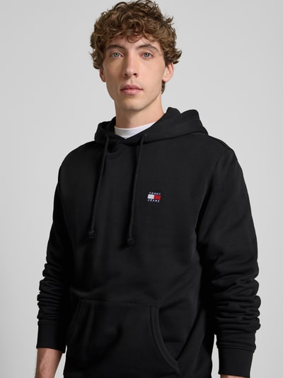 Tommy Jeans Regular Fit Hoodie aus reiner Baumwolle Black 3