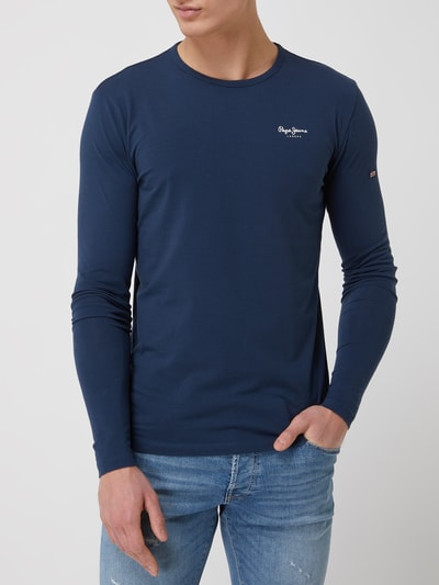 Pepe Jeans Slim Fit Longsleeve mit Logo Marine 4