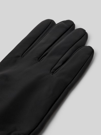 Barbour Handschoenen van echt leer, model 'TARTAN' Zwart - 3