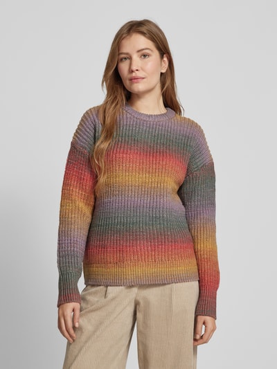 Jake*s Casual Strickpullover mit Rundhalsausschnitt Rose 4