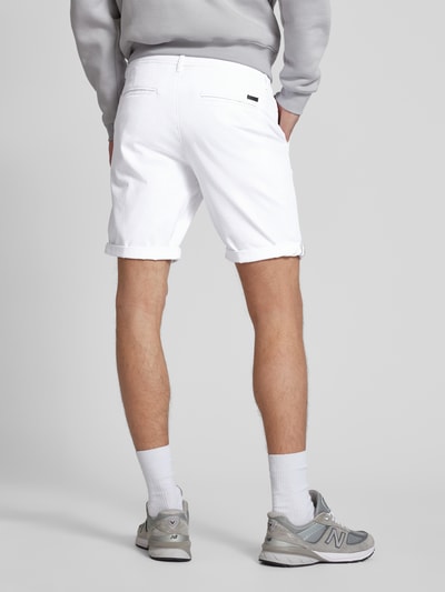 Jack & Jones Regular Fit Bermudas in unifarbenem Design Modell 'BOWIE' Weiss 5