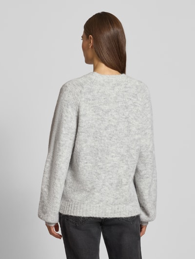 FREE/QUENT Regular Fit Jacke in Strick-Optik Modell 'Luisa' Hellgrau 5