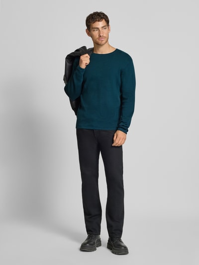 Tom Tailor Denim  Regular fit pullover van puur katoen Donkergroen - 1