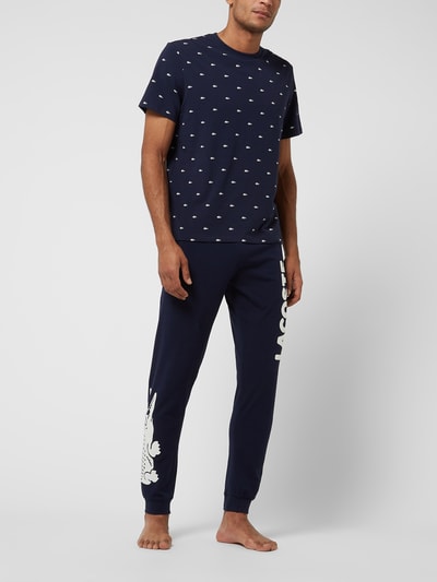 Lacoste Góra od piżamy ze wzorem z logo Granatowy 1