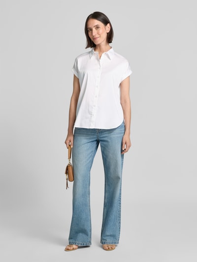 comma Bluzka koszulowa z listwą guzikową Złamany biały 1