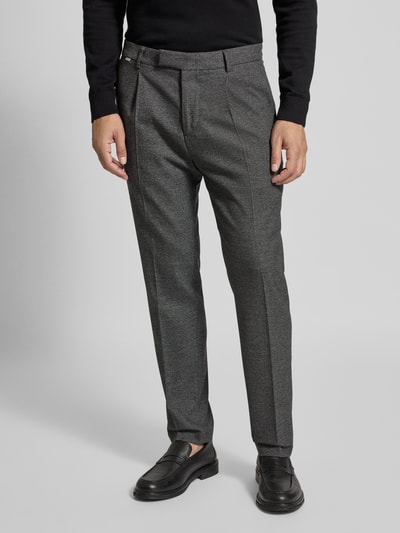 Cinque Regular Fit Stoffhose mit Bügelfalten Modell 'CiSalto' Dunkelgrau 4