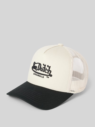 Von Dutch Trucker Cap mit Label-Schriftzug Modell 'NEWARK' Offwhite 1