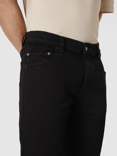 bugatti Slim Fit Jeans in unifarbenem Design Black 3