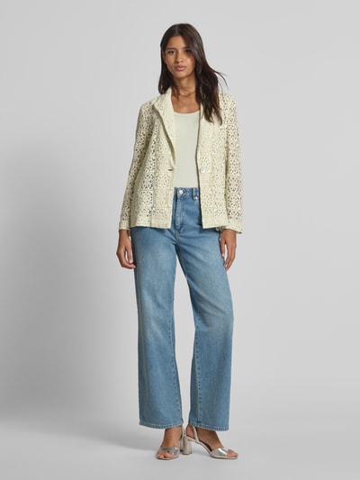 MOS MOSH Blazer mit Ausbrenner-Effekt Modell 'Maliet Phera' Lind 1