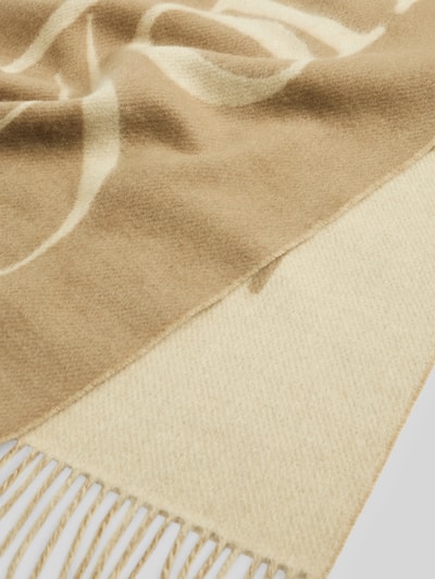 Tommy Hilfiger Schal aus reiner Wolle Modell 'SCRIPT' Beige 2