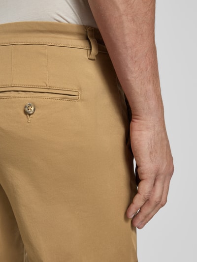 SELECTED HOMME Slim Fit Chino in unifarbenem Design Modell 'NEW Miles' Camel 3