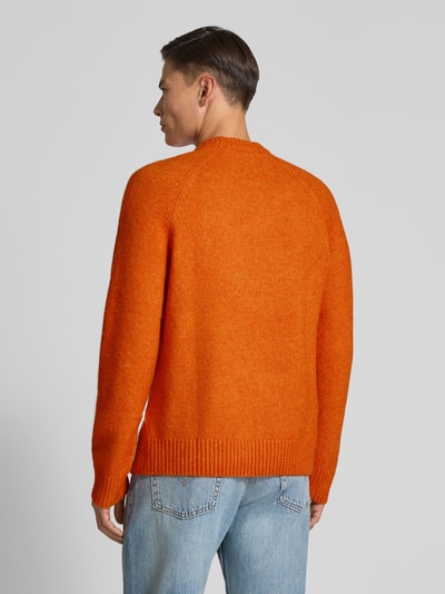 Les Deux Pullover met wol, model 'Gilbert' Oranje - 5