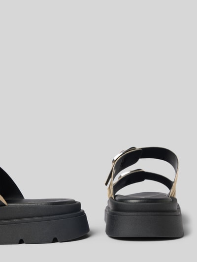 Tamaris Sandały skórzane z podeszwą na platformie Czarny 2