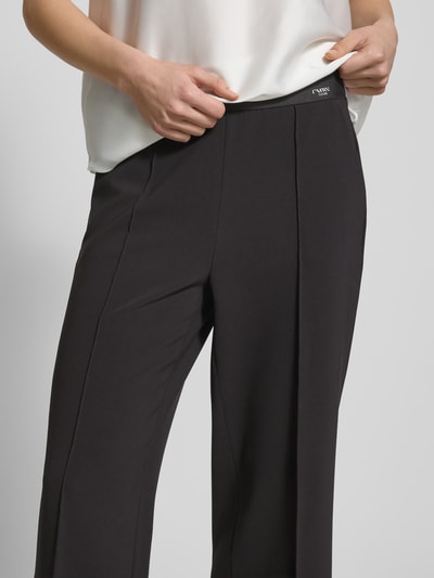 Cambio Stoffen broek met elastische band, model 'CAMERON' Zwart - 3