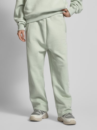 Low Lights Studios Sweatpants mit Label-Stitching Mint 4