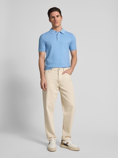 JOOP! Collection Regular fit poloshirt met structuurmotief, model 'Mauron' Bleu - 1