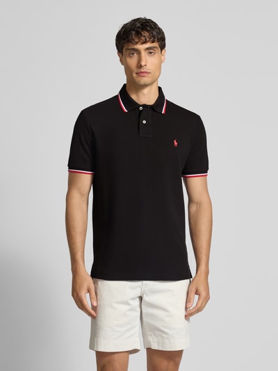 Polo Ralph Lauren Poloshirt mit Label-Stitching Black 4