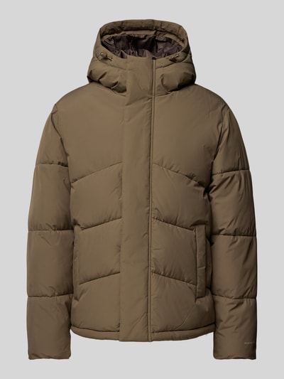 Jack & Jones Steppjacke mit Stehkragen Modell 'WORLD' Taupe 1