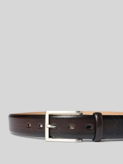 Lloyd Men's Belts Riem van leer met doornsluiting, model 'BUDAPESTER' Donkerbruin - 2