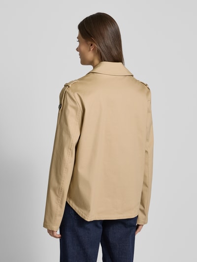 Amber & June Trenchcoat mit Leistentaschen Beige 5