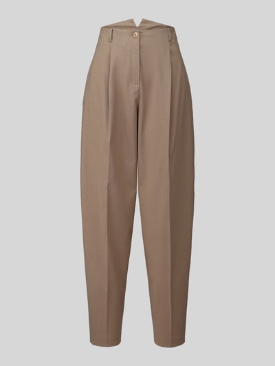 MAX&Co. Barrel Fit Bundfaltenhose mit Viskose-Anteil Modell 'BRUNO' Camel 2