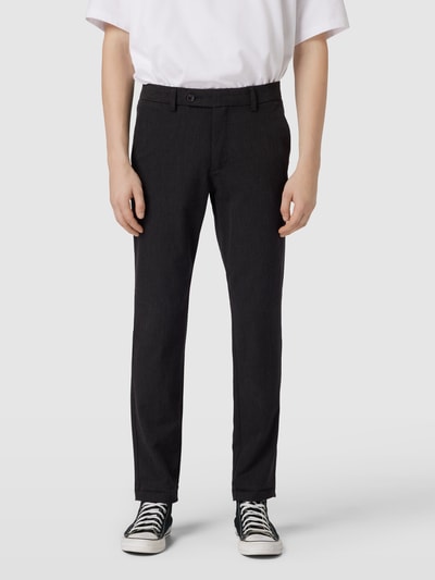 Jack & Jones Spodnie do garnituru o kroju slim fit z efektem melanżowym model ‘MARCO’ Ciemnoszary 4