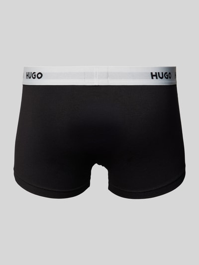 HUGO Trunks mit elastischem Label-Bund im 3er-Pack Black 3