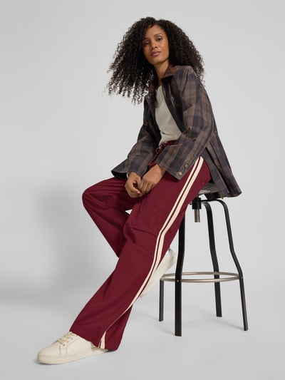 JAKE*S STUDIO WOMAN Sweathose mit elastischem Bund und Tunnelzug Bordeaux 1