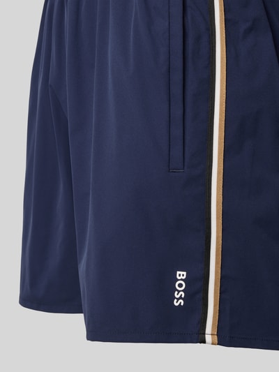 BOSS Zwembroek met mesh-inzet Donkerblauw - 2