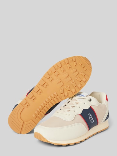 Jack & Jones Sneakersy sznurowane z detalem z logo model ‘SPIRIT’ Złamany biały 4