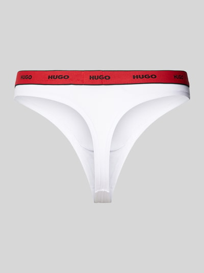 HUGO String mit Label-Detail Modell 'Carousel' Weiss 3