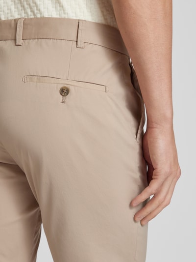 Hiltl Regular Fit Chino mit Bundfalten Modell 'Tarent' Beige 3