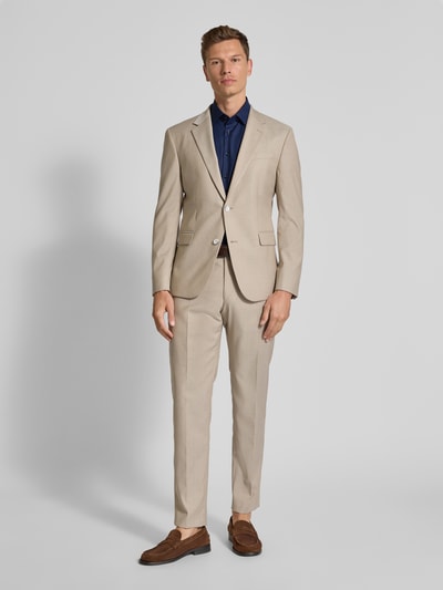 Christian Berg Men Regular fit zakelijk overhemd met knoopsluiting Marineblauw - 1